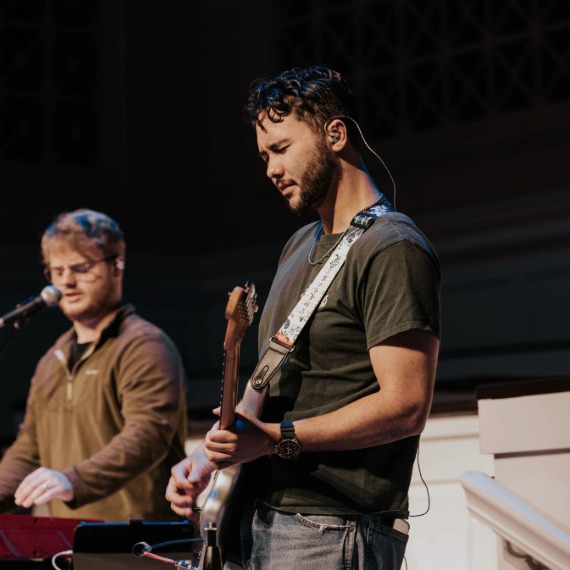 Dorm meeting guitarist