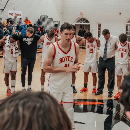 Daniel Smith at basketball game