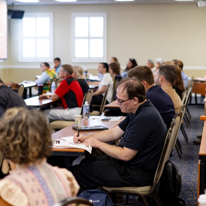 Teacher conference attendees