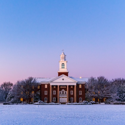 Library in the snow